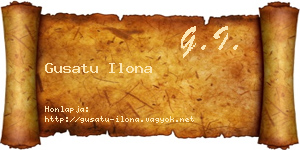 Gusatu Ilona névjegykártya